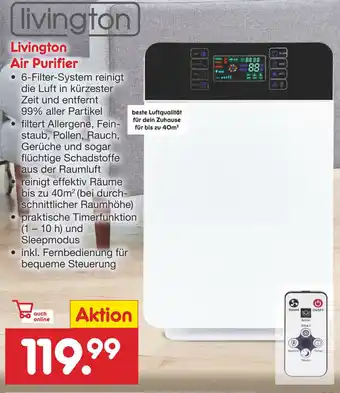 Netto Marken-Discount Livington Air Purifier Angebot