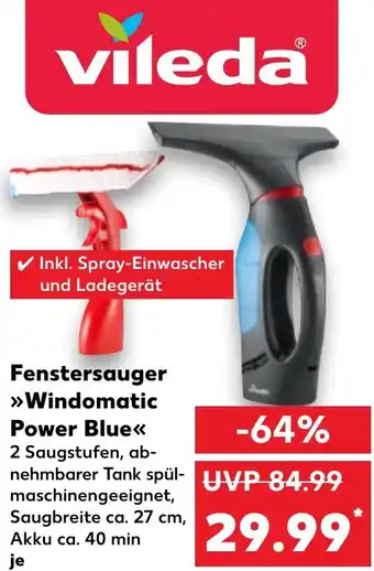 Kaufland Vileda Fenstersauger Windomatic Power Blue Angebot
