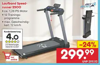 Netto Marken-Discount Laufband Speedrunner 2500 Angebot