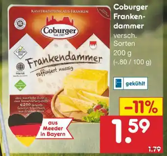 Netto Marken-Discount Coburger Frankendammer 200g Angebot