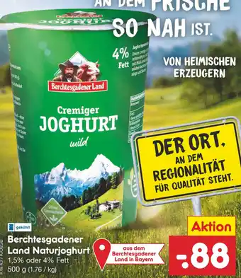 Netto Marken-Discount Berchtesgadener Land Naturjoghurt 500g Angebot