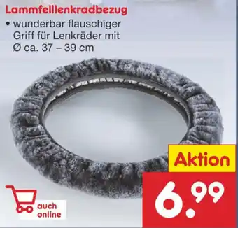 Netto Marken-Discount Lammfelllenkradbezug Angebot