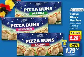 Lidl Trattoria Alfredo Pizza Buns 2x125 g Angebot