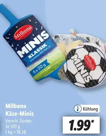 Lidl Milbona Käse-Minis 120 g Angebot