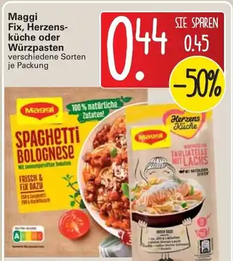 WEZ Maggi Fix, Herzensküche oder Würzpasten Angebot