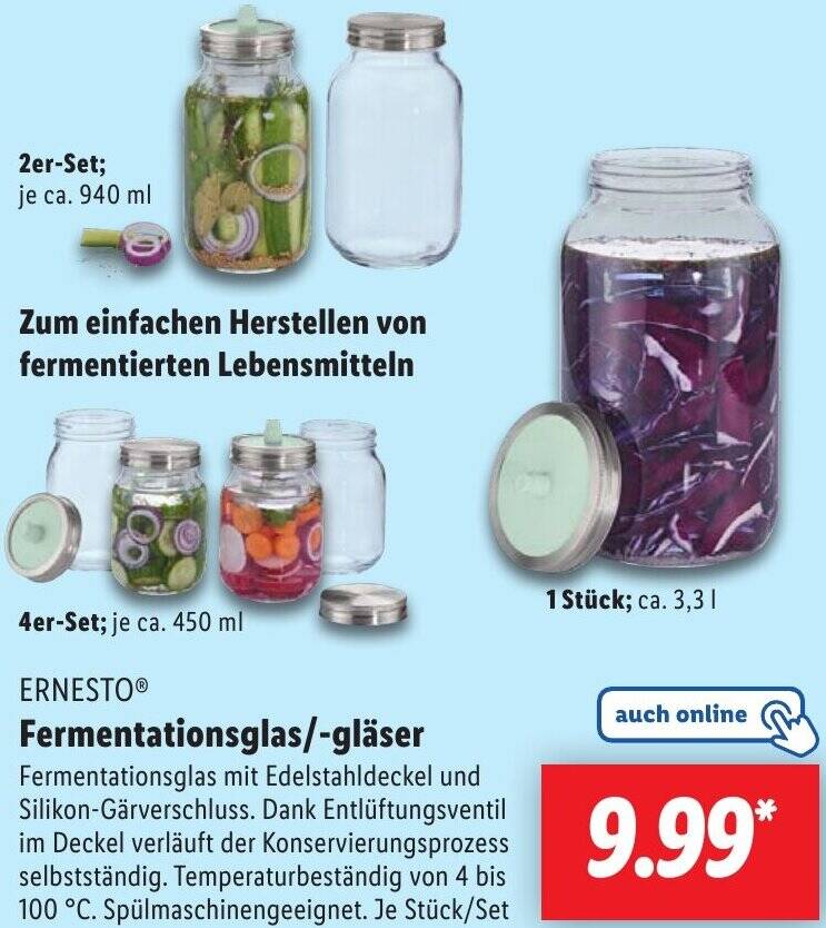 ERNESTO Fermentationsglas/gläser Angebot bei Lidl