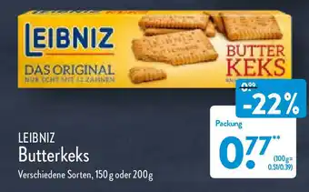 Aldi Nord Leibniz Butterkekse 150/200g Angebot