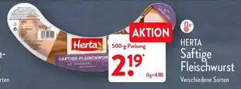 Aldi Nord Herta Saftige Fleischwurst 500g Angebot