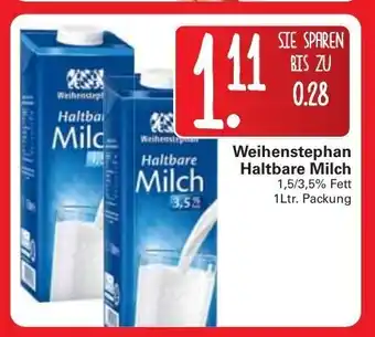 WEZ Weihenstephan Haltbare Milch 1L Angebot