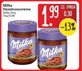 WEZ Milka Haselnusscreme 350g Angebot