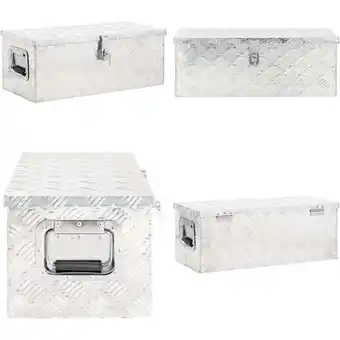 ManoMano Aufbewahrungsbox Silbern 70x31x27 cm Aluminium - Aufbewahrungsbox, Aufbewahrungsboxen, Werkzeugkasten, Werkzeugbox, Lagerbox, Angebot