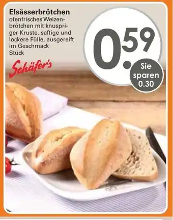 WEZ Schäfer's Elsässerbrötchen Angebot