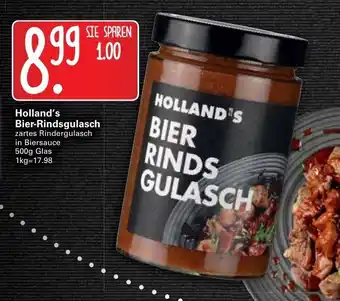 WEZ Holland's Bier Rindsgulasch 500g Angebot