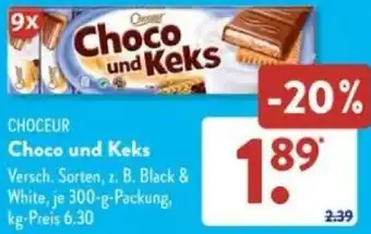 Aldi Süd CHOCEUR Choco und Keks 300 g Packung Angebot