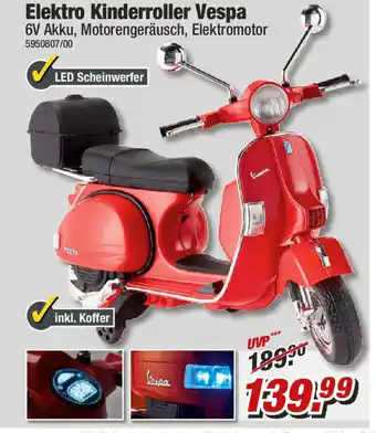 Poco Elektro Kinderroller Vespa Angebot