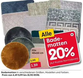 Rusta Badematten Angebot