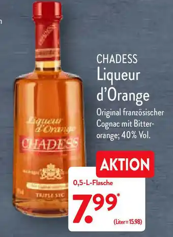 Aldi Nord Chades Liqueur d'Original 500ml Angebot