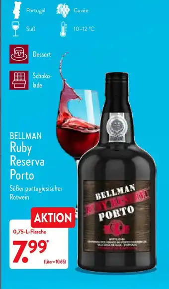 Aldi Nord Bellman Ruby Reserva Porto 750ml Angebot