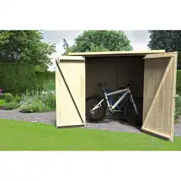 toom Baumarkt décor et jardin Fahrradgarage 'Bike-Box' Fichtenholz naturbelassen 182 x 88 cm Angebot