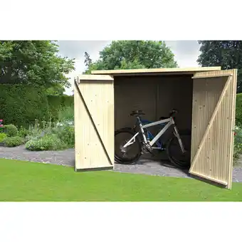 toom Baumarkt décor et jardin Fahrradgarage 'Bike-Box' Fichtenholz naturbelassen 182 x 88 cm Angebot