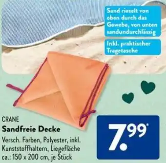 Aldi Süd CRANE Sandfreie Decke Angebot