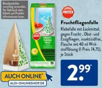 Aldi Süd PRITEX Fruchtfliegenfalle Angebot