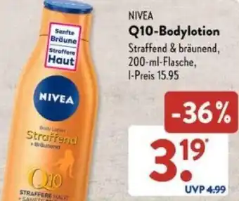 Aldi Süd NIVEA Q10-Bodylotion 200 ml Flasche Angebot