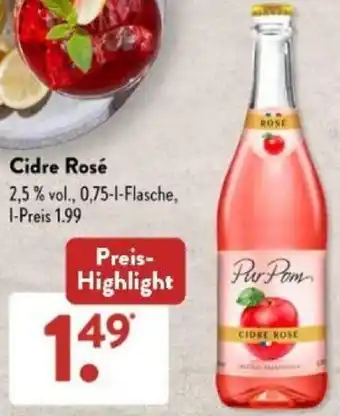 Aldi Süd Cidre Rosé 0,75 L Flasche Angebot