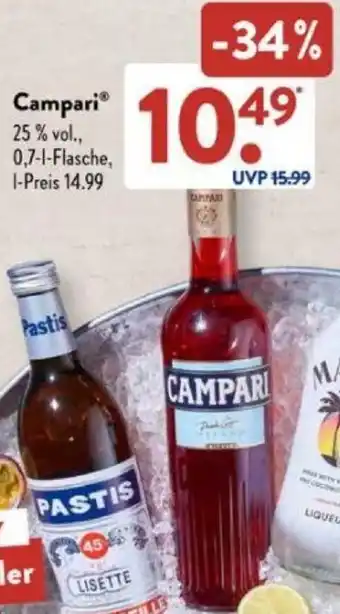 Aldi Süd Campari 0,7 L Flasche Angebot