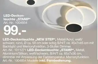 Möbel Inhofer LED Deckenleuchte Stamp Angebot