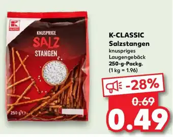 Kaufland K-CLASSIC Salzstangen 250 g Packg. Angebot