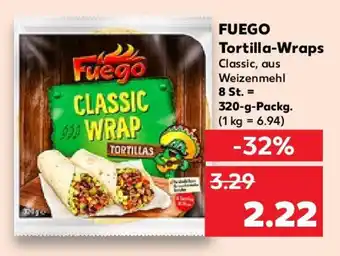 Kaufland FUEGO Tortilla-Wraps 320 g Packg. Angebot