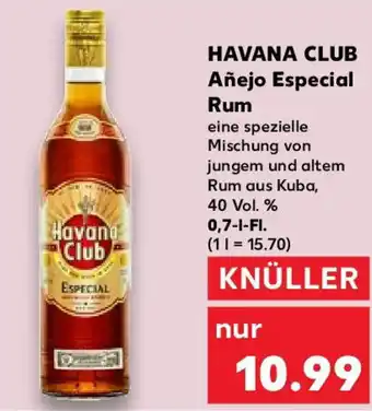 Kaufland HAVANA CLUB Añejo Especial Rum 0,7 l Fl. Angebot