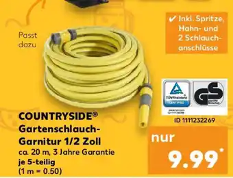 Kaufland COUNTRYSIDE Gartenschlauch- Garnitur 1/2 Zoll Angebot