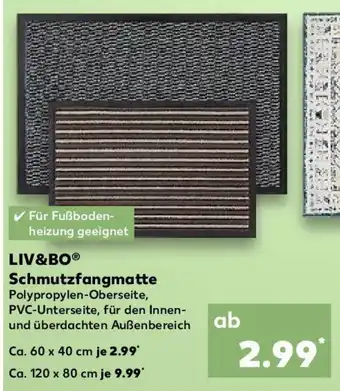 Kaufland LIV&BO Schmutzfangmatte Angebot