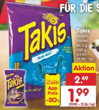 Netto Marken-Discount Takis 92,3 g-100 g Angebot