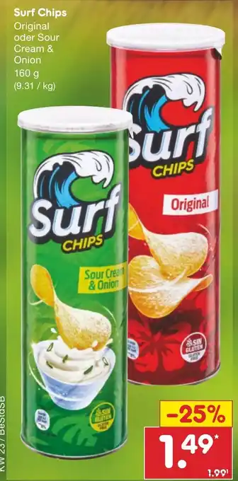 Netto Marken-Discount Surf Chips Original oder Sour Cream & Onion 160 g Angebot