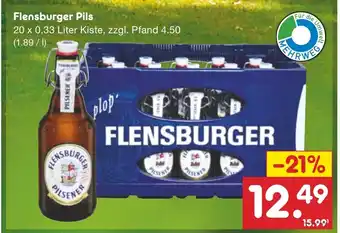 Netto Marken-Discount Flensburger Pils 20 x 0,33 Liter Kiste Angebot