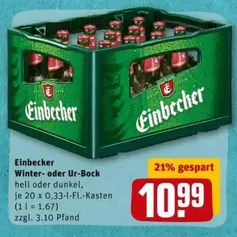 REWE Einbecker winter- oder ur-bock Angebot