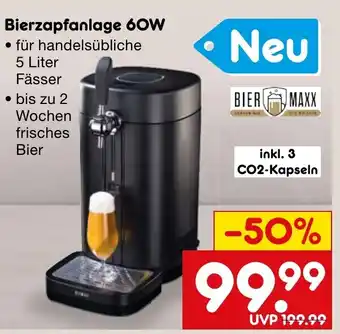 Netto Marken-Discount Bierzapfanlage 60W BIER MAXX Angebot