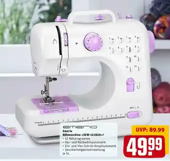 REWE Emerio nähmaschine »sew-121820« Angebot