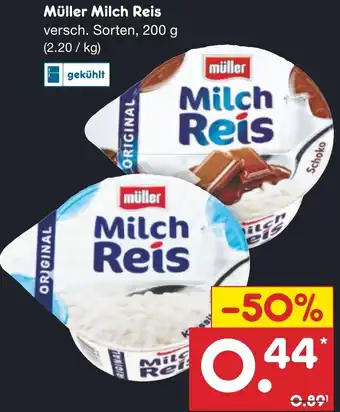Netto Marken-Discount Müller Milch Reis Angebot