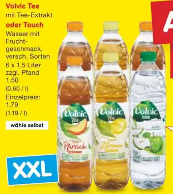 Netto Marken-Discount Volvic Tee mit Tee-Extrakt oder Touch 6 x 1,5 Liter Angebot