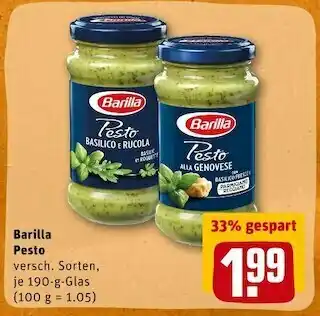 REWE Barilla pesto Angebot