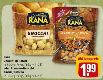 REWE Rana gnocchi di patate oder pfannen-gnocchi kürbis/potiron Angebot