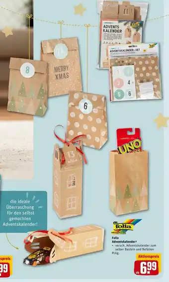 REWE Follia adventskalender Angebot