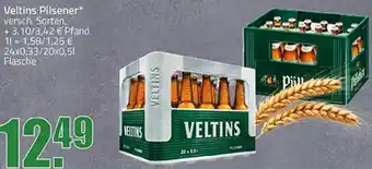 Ihr Frischmarkt Veltins Pilsener 24x0,33/20x0,5 L Flasche Angebot