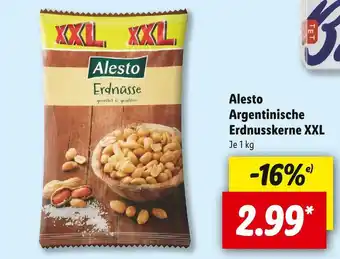 Lidl Alesto argentinische erdnusskerne xxl Angebot