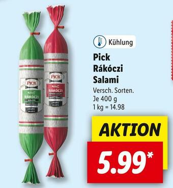 Lidl Pick rákóczi salami Angebot