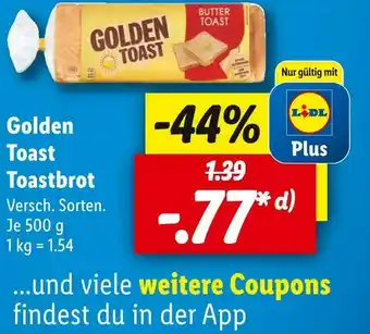 Lidl Golden toast toastbrot Angebot